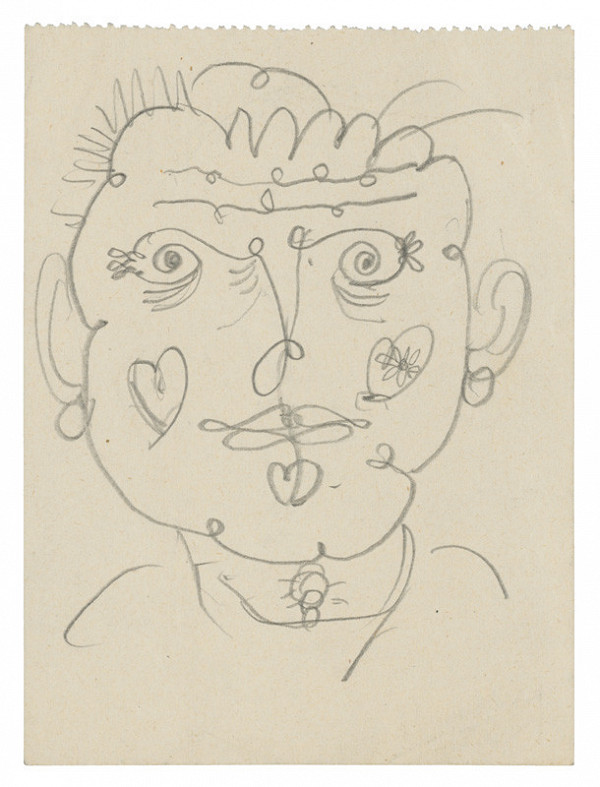 Arnold Peter Weisz-Kubínčan – Skicár 22 Arcimboldo Effect (vložený list) 