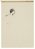 Arnold Peter Weisz-Kubínčan – Skicár 22 Hlava ženy 