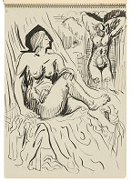 Arnold Peter Weisz-Kubínčan – Skicár 22 Dva ženské akty 