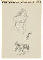 Arnold Peter Weisz-Kubínčan – Skicár 22 Skice ženy a koňa 