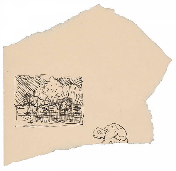 Arnold Peter Weisz-Kubínčan – Kravy pri vode a ženská tvár 