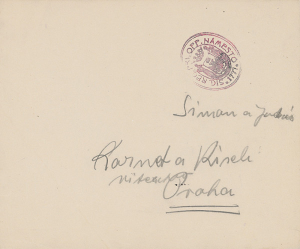 Arnold Peter Weisz-Kubínčan – Pečiatka 