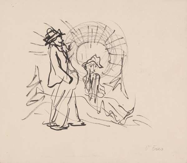 Arnold Peter Weisz-Kubínčan – Dvaja muži a skice 