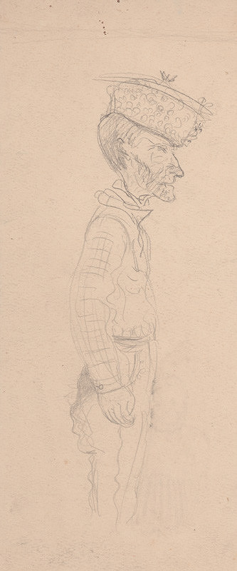 Arnold Peter Weisz-Kubínčan – Muž v baranici a autoportrét 