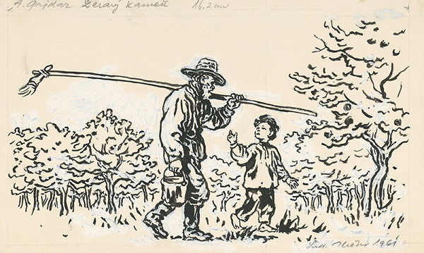 Ľudovít Ilečko – Žeravý kameň - starec s chlapcom 