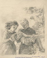 Ľudovít Ilečko – Pár s dieťaťom v náručí 