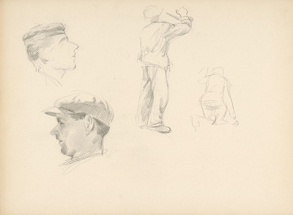 Ľudovít Ilečko – Sketches of Labourers