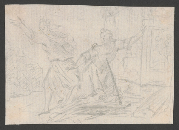 Taliansky majster z konca 17. storočia – Dramatický výjav 