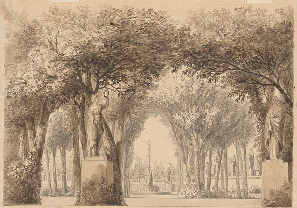Francúzsky majster z 19. storočia – Pohľad na empírový park