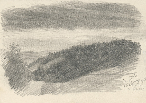 Ľudovít Ilečko – Sketch of a Forest