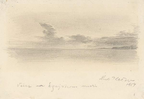 Ľudovít Ilečko – Evening at sea 