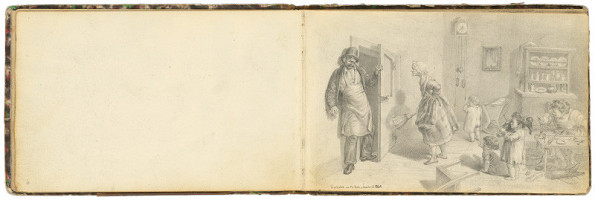 František Belopotocký – Domáca scéna v izbe obuvníckeho majstra 