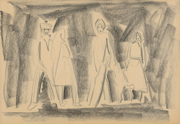 Miloš Alexander Bazovský – Skicár (25 kresieb)/Figurálna kompozícia 