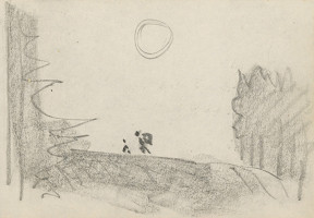 Miloš Alexander Bazovský – Skicár/Dve figúry v krajine 