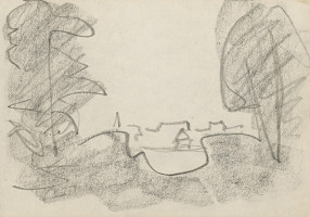 Miloš Alexander Bazovský – Skicár/Vidiecka veduta 