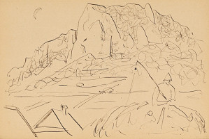 Miloš Alexander Bazovský – Sketch-book/Krajina s figúrou 