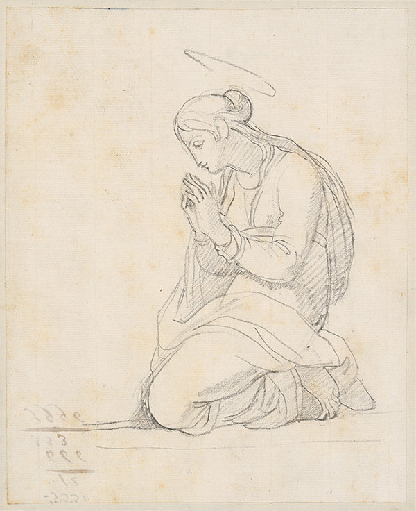 Vincenzo Camuccini – Kneeling Saint with her Hands Clasped 