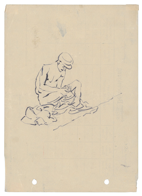 Jozef Fedora – Man Holding his Aching Knee 