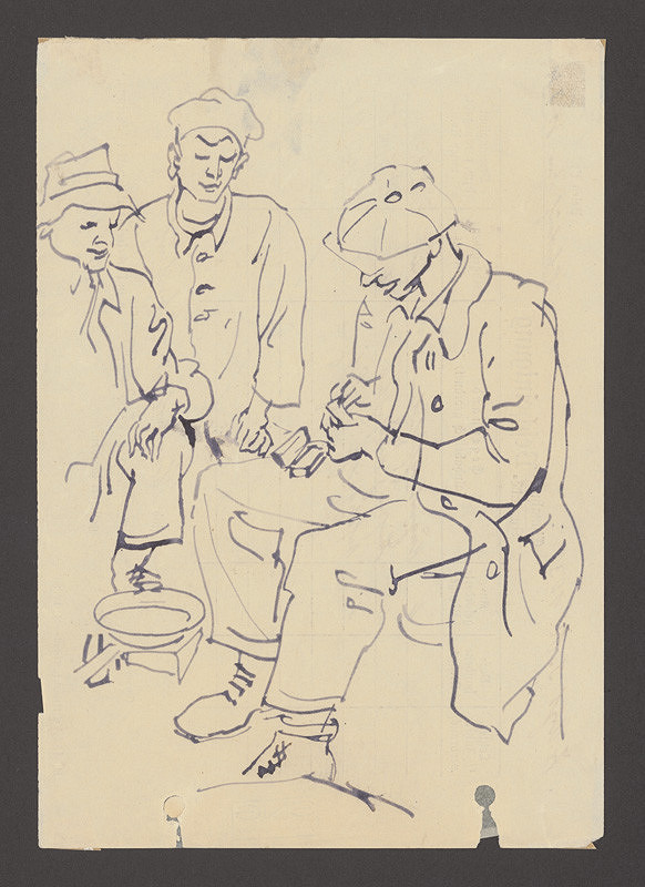 Jozef Fedora – Pri zohrievaní jedla na dvore koncentračného tábora 