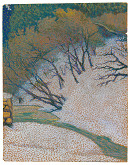 Peter Július Kern – Zasnežená stráň nad potokom 