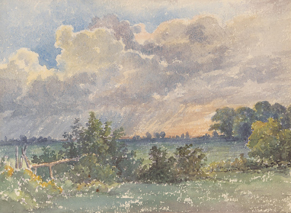 Friedrich Carl von Scheidlin – Krajina pri západe slnka