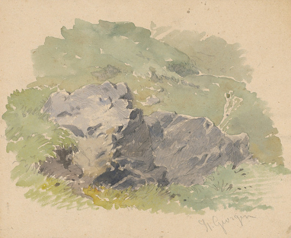 Friedrich Carl von Scheidlin – Rocks. Motif from Svätý Jur