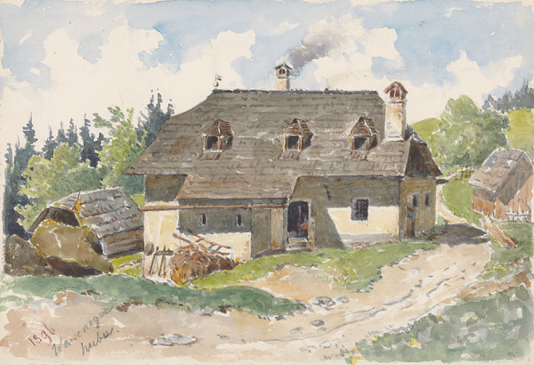 Friedrich Carl von Scheidlin – Mountain Landscape with a Cottage
