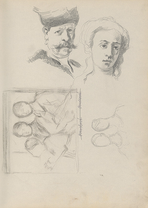 Štefan Polkoráb – Náčrtník s figur. štúdiami  