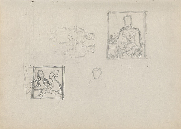 Štefan Polkoráb – Náčrtník s figur. štúdiami  