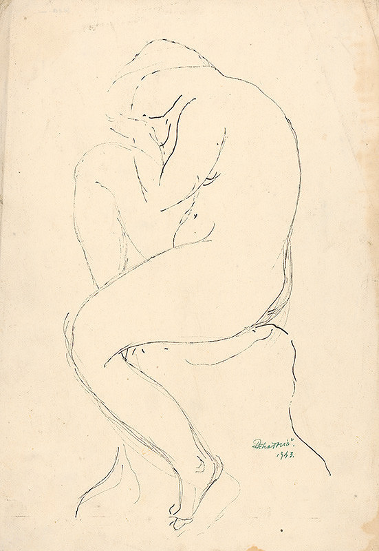 František Petrašovič – Female Nude 