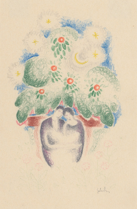 Mikuláš Galanda – Milenci na lavičke 