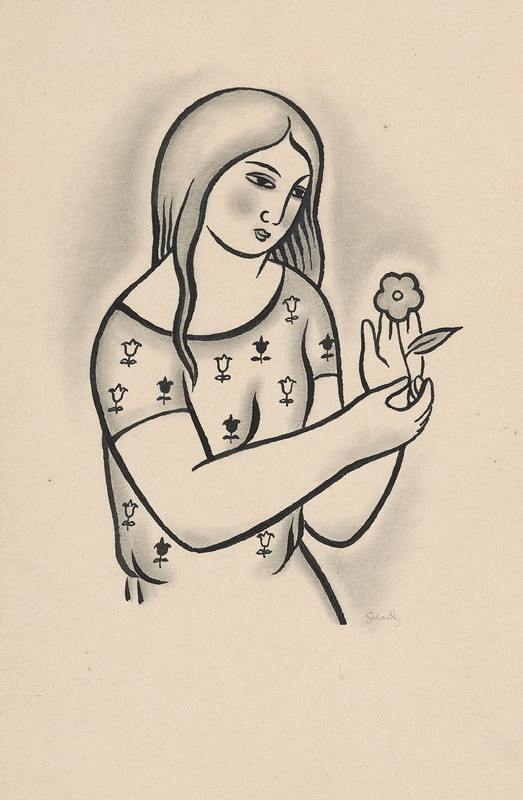 Mikuláš Galanda – Dievča s kvetom