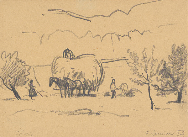 Ervín Semian – Hay Harvest in Devičie