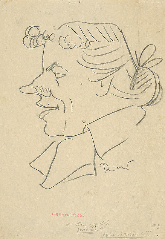 Alexander Richter – Karikatúra Marky Medveckej 