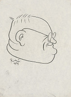 Alexander Richter – Karikatúra spisovateľa Františka Hečku 