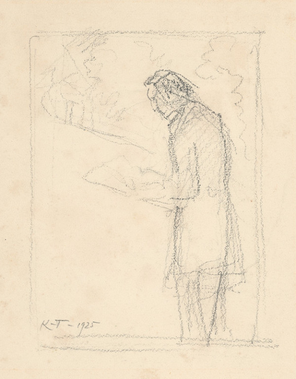 Karel Tondl – Náčrt k ilustrácii Márinka 