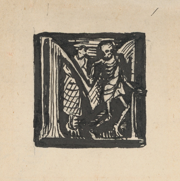 Karel Tondl – Design of Initial M - With Woman and Death