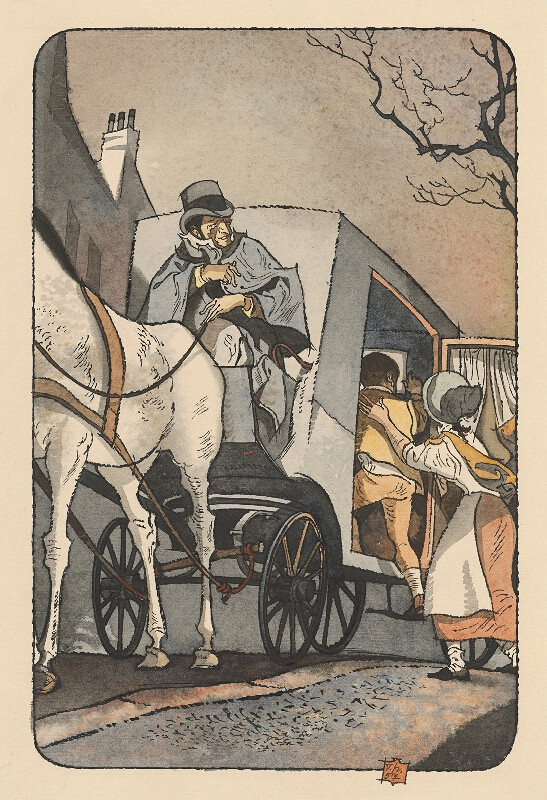 Vincent Hložník – Oliver Entering the Carriage - For Chapter Twenty 