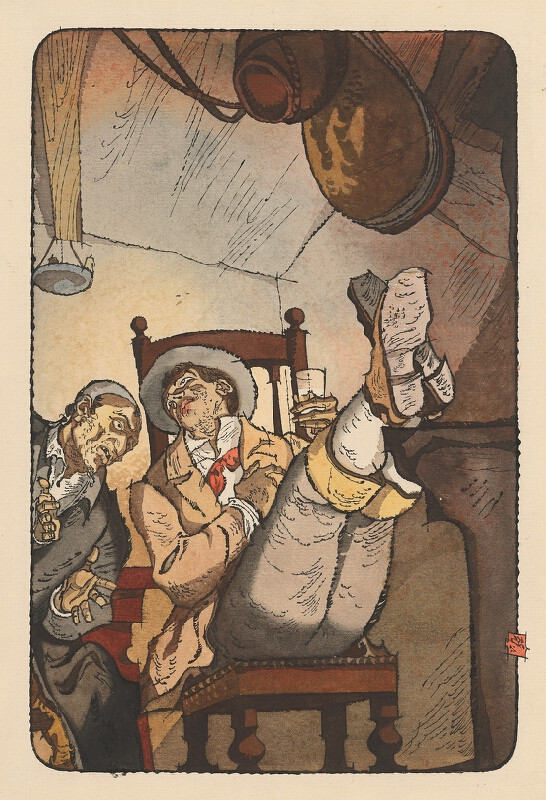 Vincent Hložník – Having a Glass of Beer - For Chapter Twenty-Five 