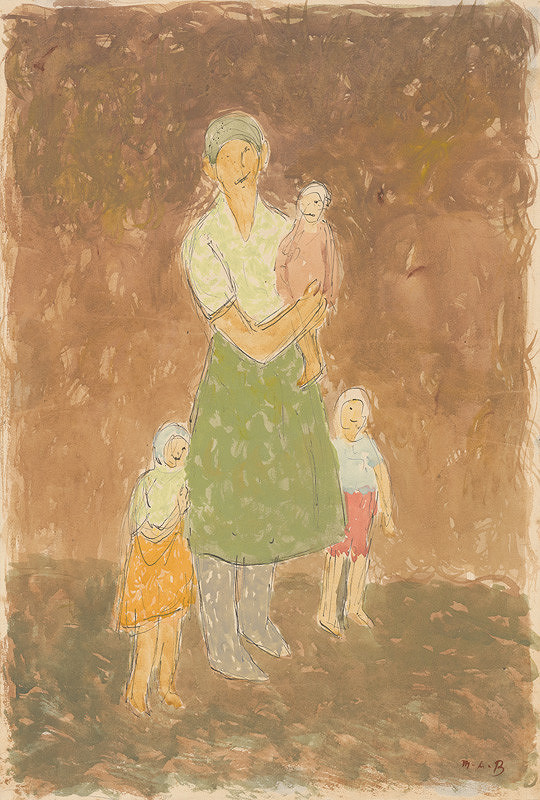 Miloš Alexander Bazovský – Matka s deťmi