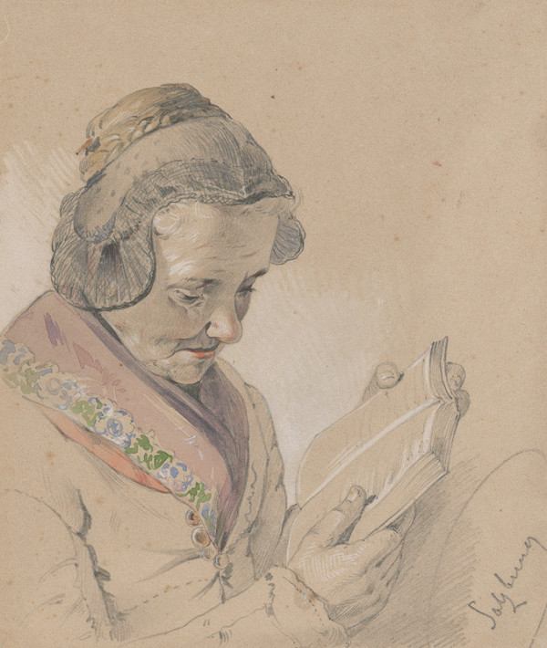 Friedrich Carl von Scheidlin – Žena s knižkou