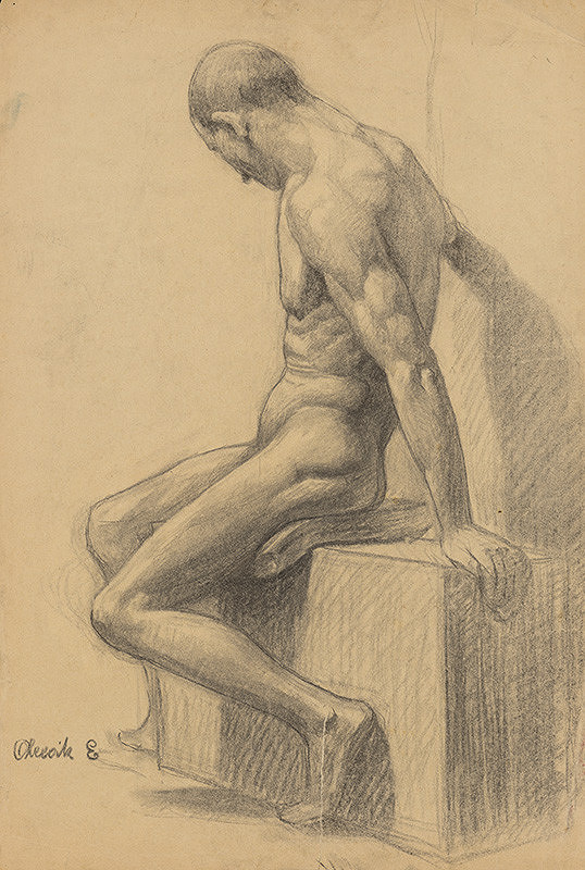 Emil Alexay-Olexák – Study of a Standing Man