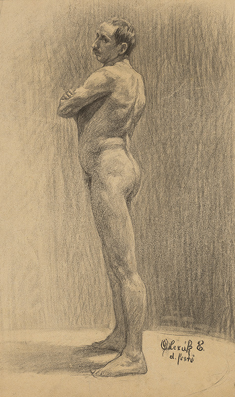 Emil Alexay-Olexák – Study of Male Nude