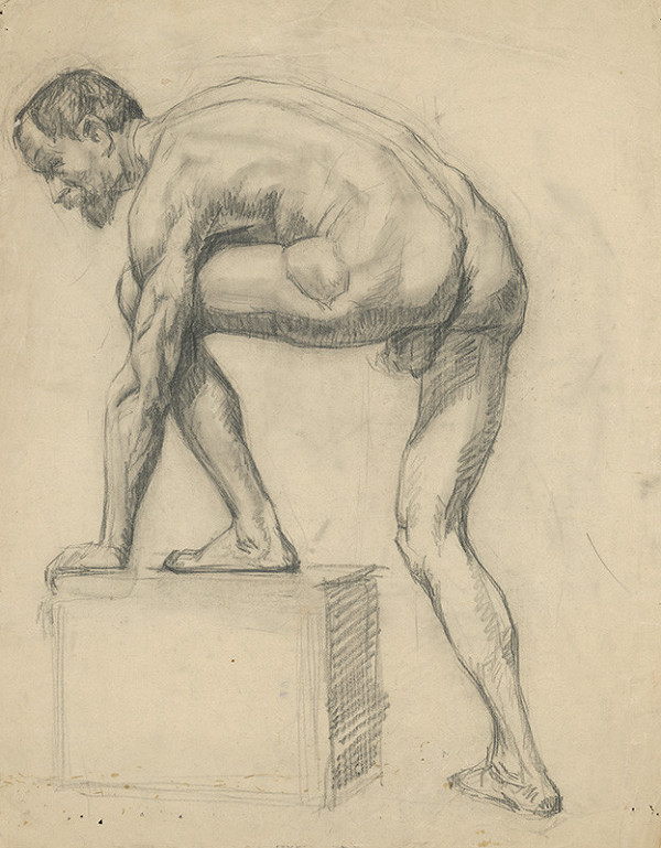 Emil Alexay-Olexák – Study of Male Nude