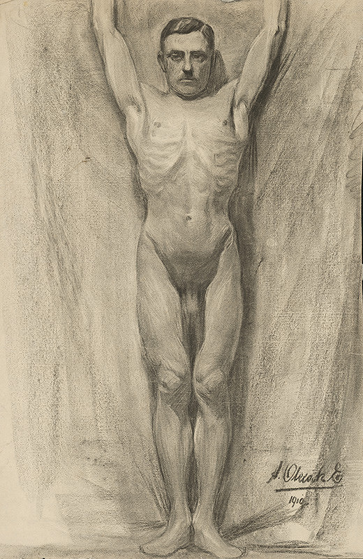 Emil Alexay-Olexák – Study of Male Nude