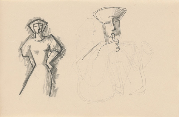 Mikuláš Galanda – Skicár s rôznymi štúdijnými kresbami