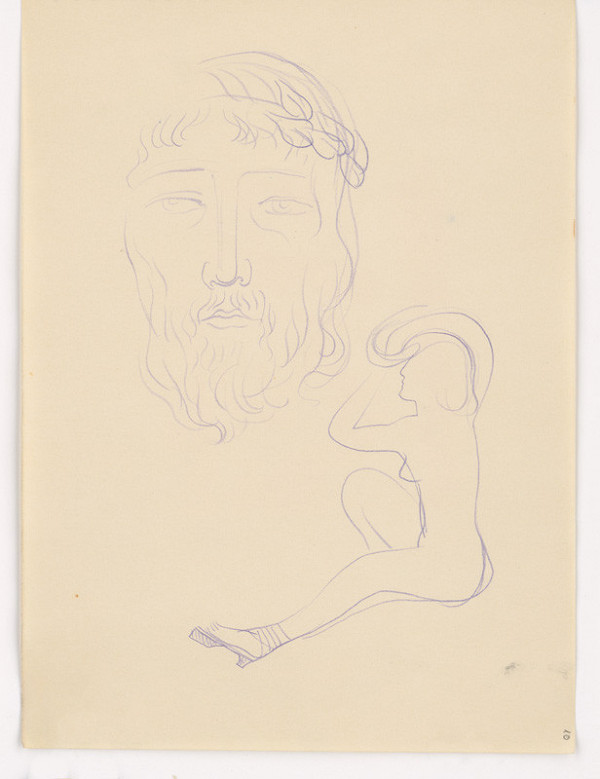 Mikuláš Galanda – Skicár s rôznymi štúdijnými kresbami 