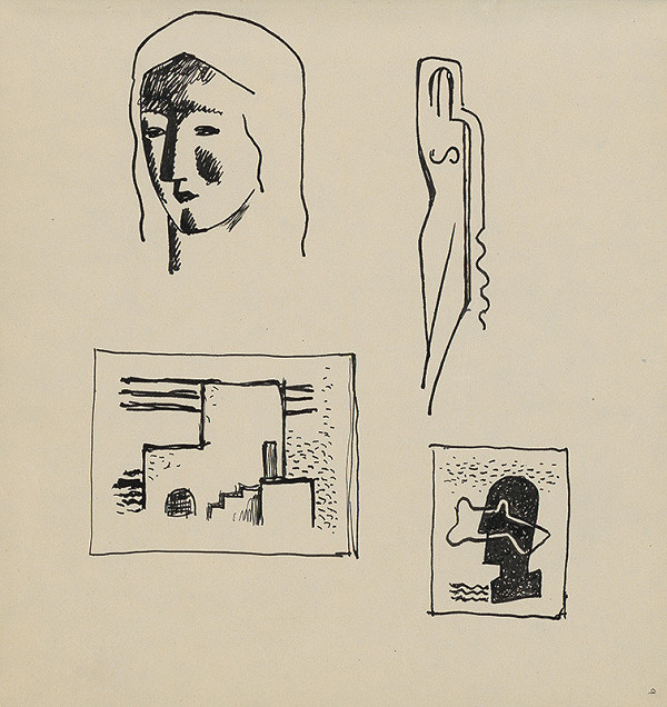 Mikuláš Galanda – Sketchbook with Various Studies