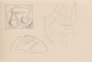 Mikuláš Galanda – Skicár s rôznymi štúdijnými kresbami 