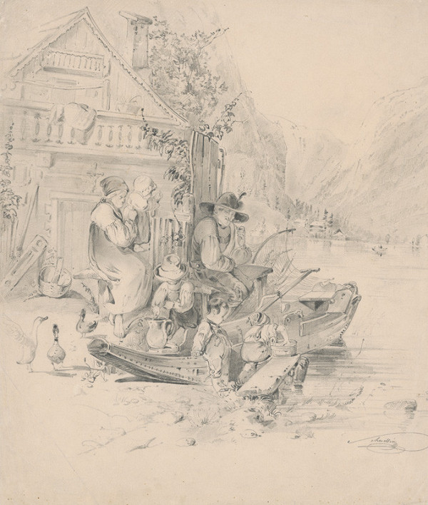 Friedrich Carl von Scheidlin – Family Idyll 